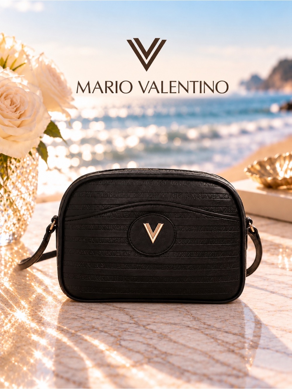 Mario Valentino Monogram Crossbody Bag